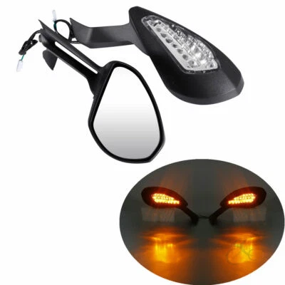 Espejos retrovisores laterales con señales de giro aptos para Ducati 959 Panigale 2015-2020 Foto 1 de 4