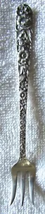 Repousse Kirk Sterlingsilber Meeresfrüchte Cocktail Hummer Garnelen Gabel - Bild 1 von 2