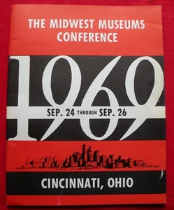 Folleto de colección Cincinnati Ohio 1969 Museo del Medio Oeste Programa de Conferencias - Imagen 1 de 4
