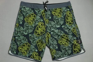 Hinano Board Shorts Hawaii Men 44 Blue Stretch Back Pocket - Picture 1 of 9