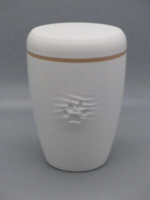 Tierurne Pfötchen für Tiere bis ca. 8kg aus Bio-PLA 3D-gedruckt - Bild 1 von 4