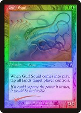 Gulf Squid FOIL Prophecy HEAVILY PLD Blue Common MAGIC GATHERING CARD ABUGames