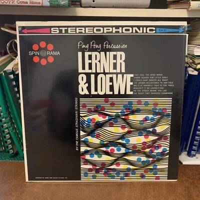 NEW - Lerner and Loewe Ping Pong Percussion   Record Album Vinyl LP S-33 - Image 1 of 2