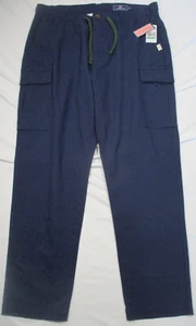 Vineyard Vines Pants Men Large Navy Pull On Cargo Drawstring Elastic Waist NEW - Picture 1 of 5