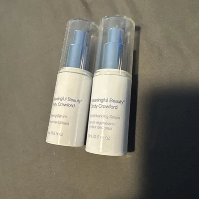 Suero potenciador de ojos Meaningful Beauty Cindy Crawford .5 oz / 15 ml nuevo brillante Foto 1 de 4