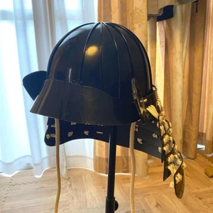 Wearable Japanese Samurai Yoroi Armor Helmet Kabuto Menpo Handmade Antique - Picture 1 of 9