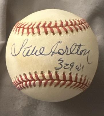 Steve Carlton Signed Baseball Inscribed “329 W’s” - Image 1 of 2
