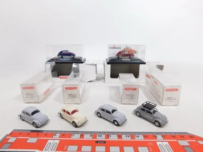 6x wiking H0 1:87 Autovettura VW Käfer / Brezelkäfer: 799+830+0830, Mint + Box # - Immagine 1 di 3