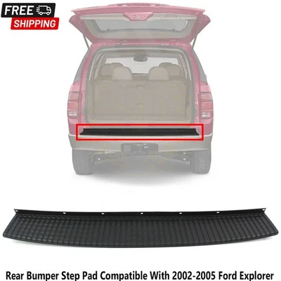 Almohadilla de parachoques trasero compatible con Ford Explorer 2002-2005, negra Foto 1 de 3