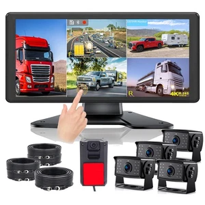 5ch 10.36" Monitor MP5 DVR 1080P Backup camera For Truck 360 View Reversing - Picture 1 of 17