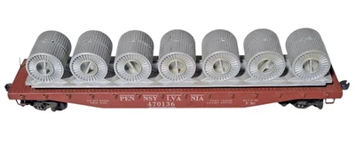 Coche plano vintage Varney Pennsylvania 470136 54' con carga de bobina - calibre HO Foto 1 de 4