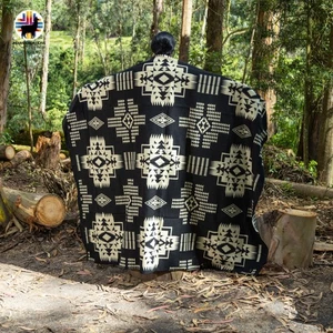 HANDMADE ALPACA BLANKET (Phyllostachys nigra) FREE SHIPPING IN USA, QUEEN SIZE - Picture 1 of 10