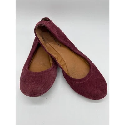 Lucky Brand Emmie Pisos Gamuza Granate Rojo Mujer 8  Foto 1 de 4