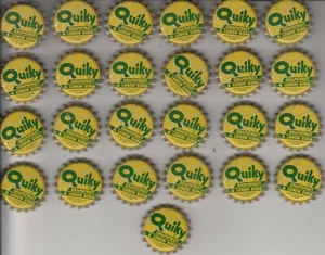 Lot of 25 Vintage Unused QUIKY Grapefruit Cork Bottle Caps: Harrison Valley PA - Picture 1 of 2