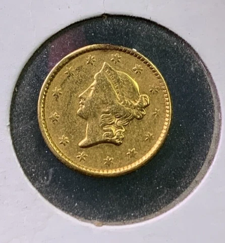 UNITED STATES 1853 LIBERTY HEAD ONE DOLLAR GOLD (EB1014510) Cover