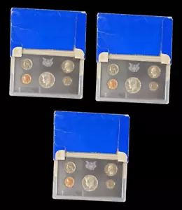 (Lot of 3) 1969 United States Clad Proof Coin Set - As Is - Picture 1 of 3