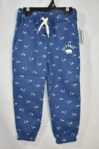 Old Navy  Drawstring Logo Joggers Sweatpants Blue Hearts Size 5T Girl's - Picture 1 of 7