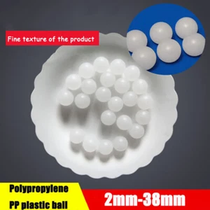 Φ2mm Φ2.381mm~Φ40mm Solid Plastic Balls Polypropylene Translucent Round PP Balls - Picture 1 of 6