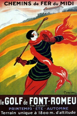 LE GOLF DE FONT ROMEU SPORT SPRING SUMMER FALL FRENCH VINTAGE POSTER REPRO - Image 1 of 3