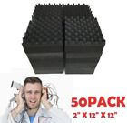 50Pack Soundproofing Foam Sound Dampening Foam Panels Acoustic Foam Panel Wedge