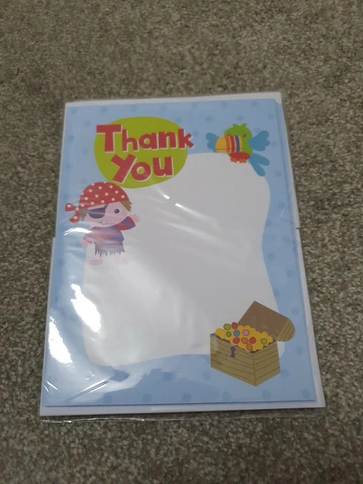 Pirate Thank You Notes With Envelopes BNIP - Image 1 of 1