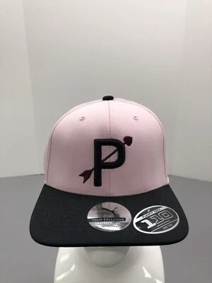 Puma Valentines Day Hat Snapback Cap Womens Adjustable Strap Pink Stitched Logo - Image 1 of 4