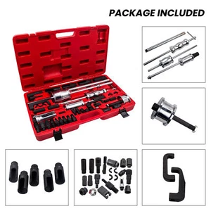 40PCS Auto Truck Diesel Injector Extractor Slide Hammer Puller Adapter Tool Kit - Picture 1 of 13
