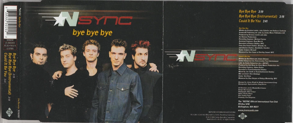 N-Sync - Bye bye bye (2000) [3 Track Maxi-CD] - Bild 1 von 1