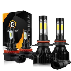 For Fiat 500 2012 - 2019 Combo 4X LED Headlight + Fog Light Lamp Bulbs Kit 6000K - Picture 1 of 20