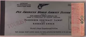 1957 Vintage Pan American World Airways Ticket Havana-Paris-Berlin-Munich - Imagen 1 de 11