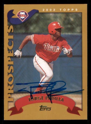 2022 Retrographs Auto - 2002 Topps Traded #T235 Jorge Padilla RC - Image 1 of 2