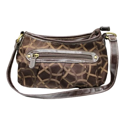 Bolsa de ombro MERONA Signature marrom bronzeada bolsa de mão - Imagem 1 de 4