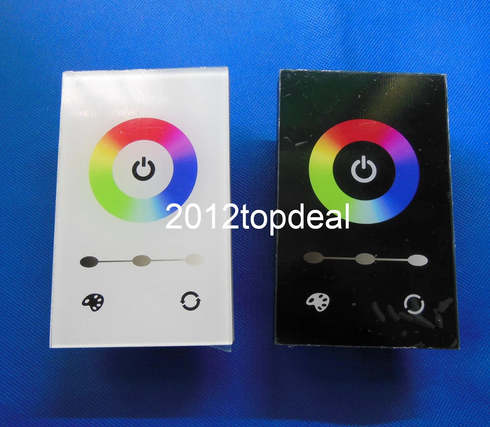 Wall-Mounted DC12-24V Full-Color Touch Panel Dimmer Controller For RGB LED Strip - Image 1 of 1