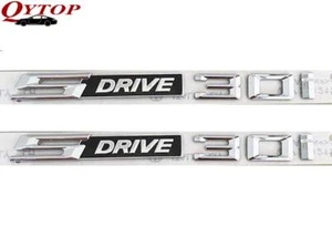 2x SDrive30i SDrive Letter Fender EMBLEM BADGE STICKER For New X1 X3 Z4 3.0i 30i - Picture 1 of 1