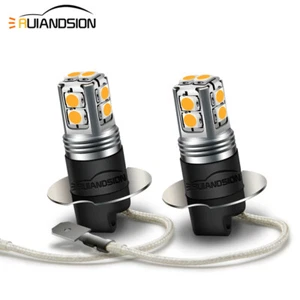 2pcs H3 LED Fog Light Driving cornering Bulbs 6V 12V 24V Warm White Ruiandsion - Bild 1 von 10