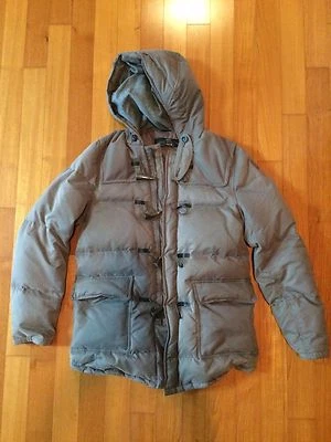 🔥Parka acolchada Daniel Alessandrini plumón de ganso algodón caqui  Foto 1 de 4