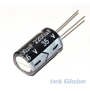 10PCS 35V 2200UF 105°C Radial Electrolytic Capacitor 16X25mm - Picture 1 of 1