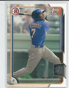 Tarjeta de prospecto Bowman 2015 de los Mets de Nueva York Champ Stuart - Imagen 1 de 1
