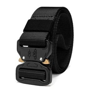 Men's Casual Military Tactical Belt Army Security Adjustable Quick Release Belt - Picture 1 of 11