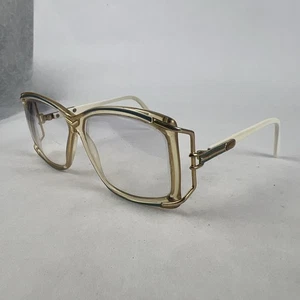 Vintage Cazal Brille Modell 179 - Col.204 - Klar Gold Weiß 58/13-25 mm Gestell - Bild 1 von 17