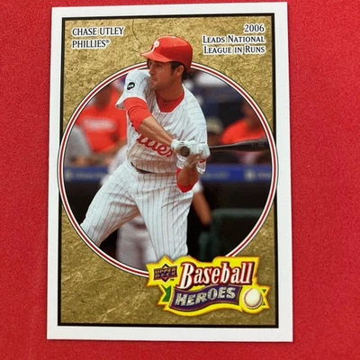 Chase Utley 2008 Upper Deck Baseball Heroes Card #135 Philadelphia Phillies - Image 1 of 2