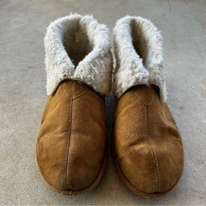 Plymouth Mocs Slippers Cow Suede Men’s Size 13 - Picture 1 of 12