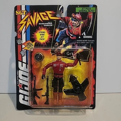 GI Joe SGT 1994. SAVAGE and His Screaming Eagles ~ Jet-Pack General Blitz Foto 1 de 3