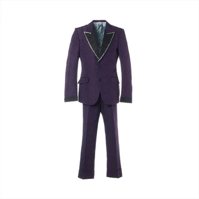 Gucci 18AW Lana Configuración 48 Hombre Púrpura 521838 Dobladillo Bijou ha sido arreglado Foto 1 de 4