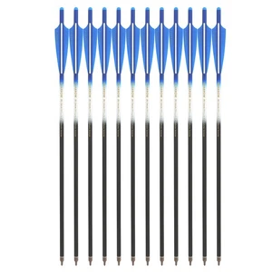 Crossbow Bolts 16" 17" 18" 20" 22" Carbon Arrow Target Archery Bow Hunting Shoot - Picture 1 of 16