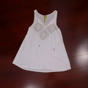 Green Dragon Boho Embroidered Tank Top Size XS - Picture 1 of 7