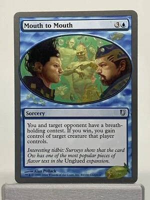 MTG Mouth to Mouth - LP Unhinged 40/140 - Magic: The Gathering (B) - Image 1 of 2