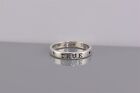 Bob Siemon Designs Sterling Silver TRUE LOVE WAITS Band Ring BSD 925 Sz: 8