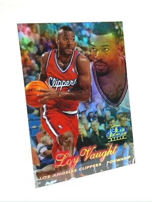 Loy Vaught Sec. 2 Row 2 Seat 61 1997-98 Flair Showcase Style REFRACTOR Clippers - Image 1 of 4