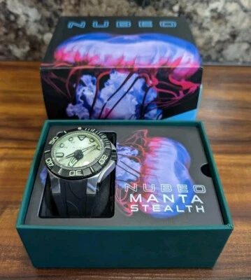 Reloj Hombre Nubeo Watches Manta Stealth Automático All Lume NB-6054-05 50mm Foto 1 de 4